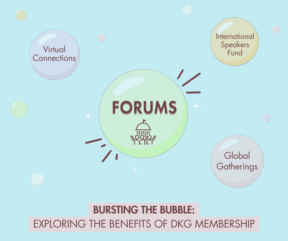 Explore diverse perspectives at DKG's Forums! Whether it's the US, European, Latin American, or Canadian Forum, connect with members worldwide to discuss educational issues & cultural influences.🌐Expand your horizons & join the conversation! Learn more: dkg.org/DKGSI/About_Us…
