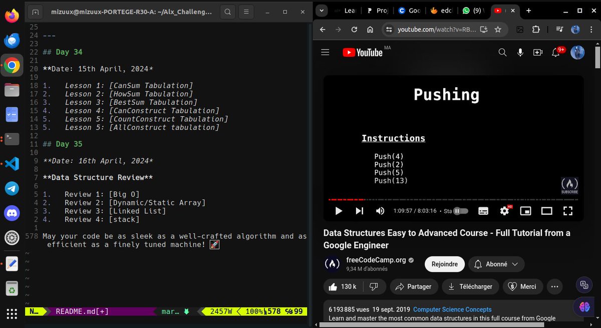 Day 35 of #100DaysOfALXSE 🚀 Reviewing data structures to build a stronger foundation! Every day is a step towards mastery. 💪📚 #DataStructures #CodingJourney #KeepGrowing #ALX_SE #DoHardThings #100DaysOfCode