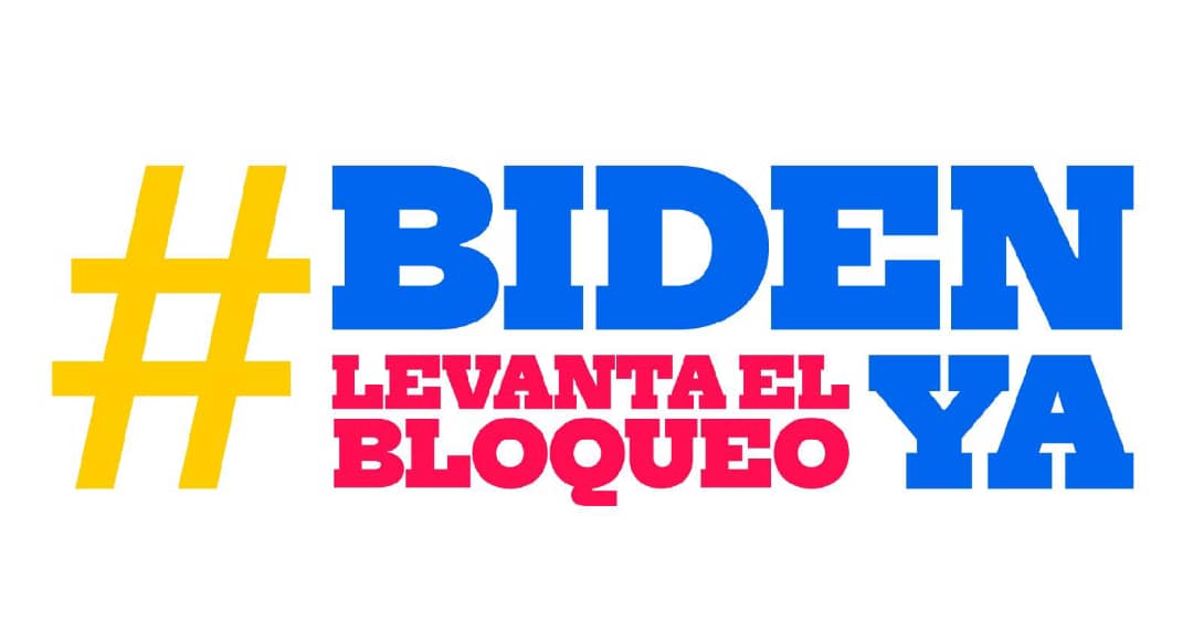 #BidenLevantaElBloqueoYa El bloque es un negocio para quienes atentan contra la economía Venezolana y una violacion a los DDHH de todas y todos los venezolanos.