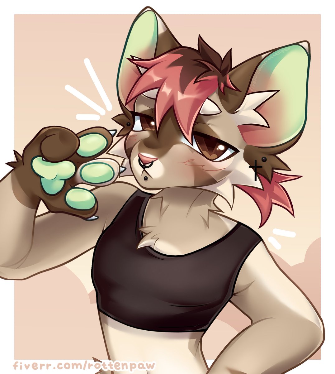 rottenpaw's tweet photo. drew my other fursona today! x3 🌷🩷

|tags| #furry #digitalart #art #drawing #furryart #furryartwork #fursona #commissionsopen https://t.co/qN9igmJmKS