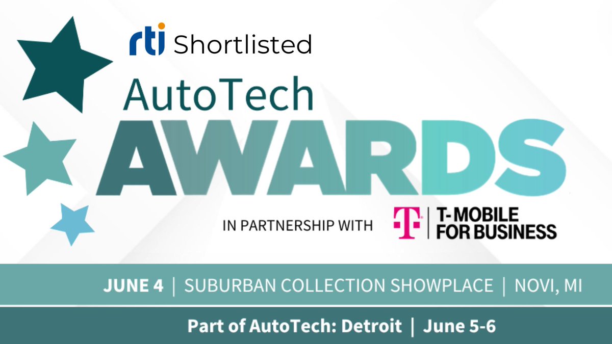 🌟 RTI Connext Drive has been shortlisted for the ‘Automotive Software Supplier of the Year’ Award! We’re looking forward to attending AutoTech: Detroit 2024 in June, where the winners will be announced. 🚗 To learn more about Connext Drive, please visit: rti.com/products/conne…