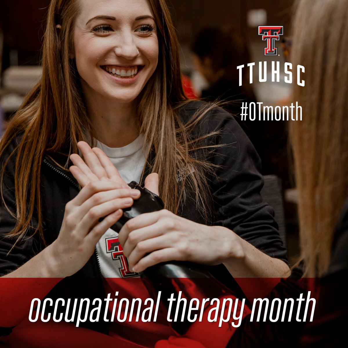 April is 𝘖𝘤𝘤𝘶𝘱𝘢𝘵𝘪𝘰𝘯𝘢𝘭 𝘛𝘩𝘦𝘳𝘢𝘱𝘺 𝘔𝘰𝘯𝘵𝘩! @TTUHSC_SHP offers two #OccupationalTherapy doctoral programs: the traditional Doctor of Occupational Therapy and the fully online Post-Professional Doctor of Occupational Therapy. #OTmonth