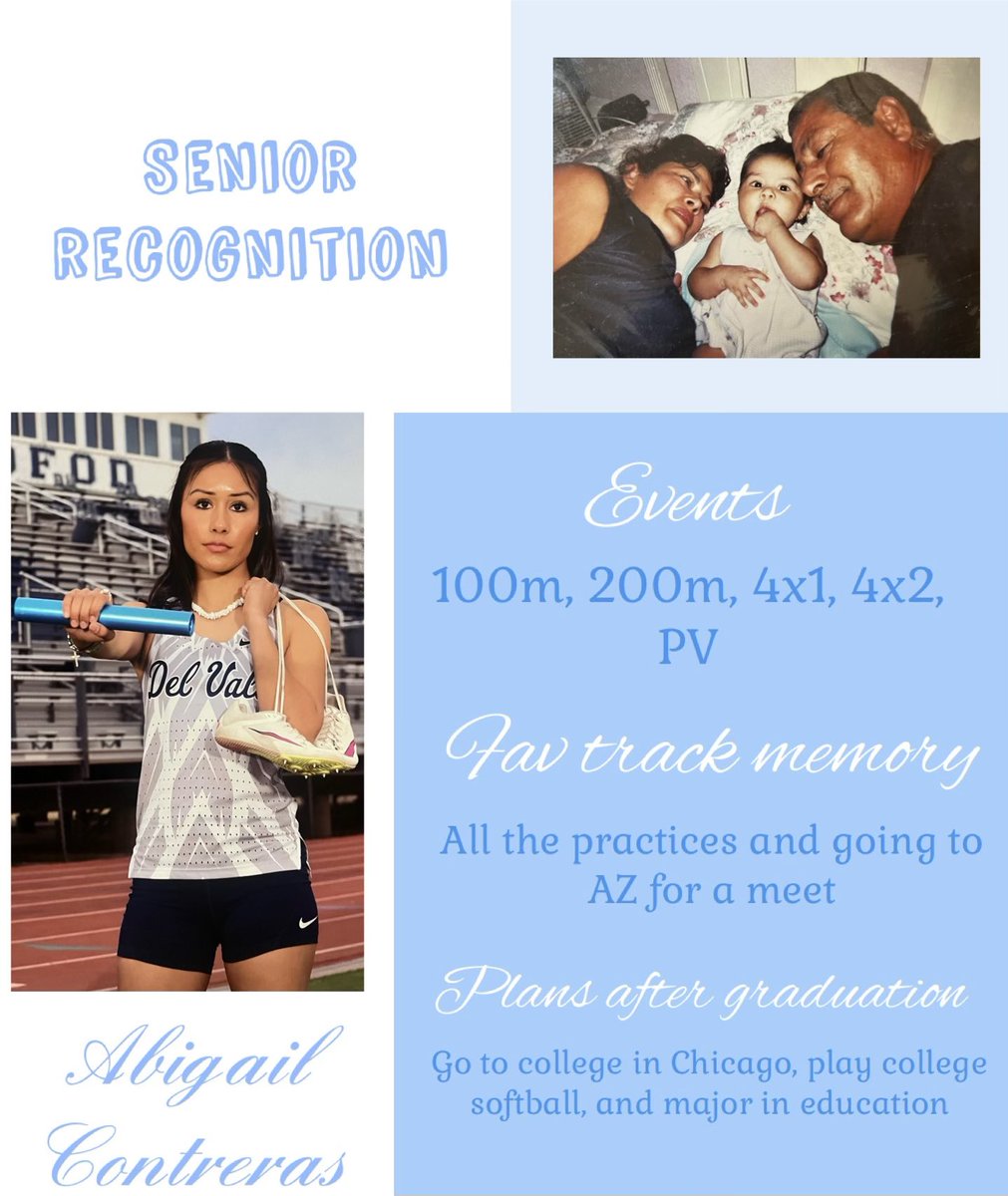 Our first Senior recognition post is going out to Abigail Contreras!