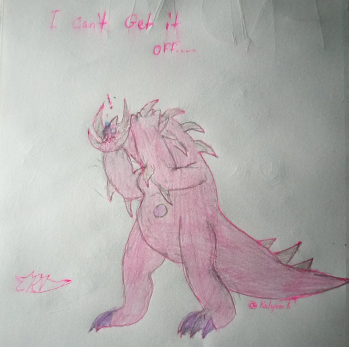 KatyvernK's tweet photo. Corrupted Steven but he's a suit actor and he got absorbed into the suit.

(If you don't get it, it's a reference to @/_Unkn0wingly_ 's man in the suit analog horror)

#maninthesuit #analoghorror #corruptedsteven #StevenUniverse #stevenuniversefanart https://t.co/fAmQQqZkMc