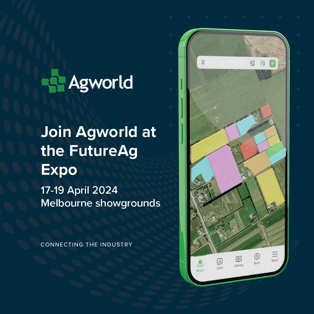 🌱 Exciting news — Agworld will be at the FutureAg Expo in Melbourne from April 17-19, 2024! 🚜 Stop by Stand 377 to say hi and discuss our latest innovations shaping the future of agriculture.  #FutureAgExpo #Agworld #AgricultureInnovation #Melbourne