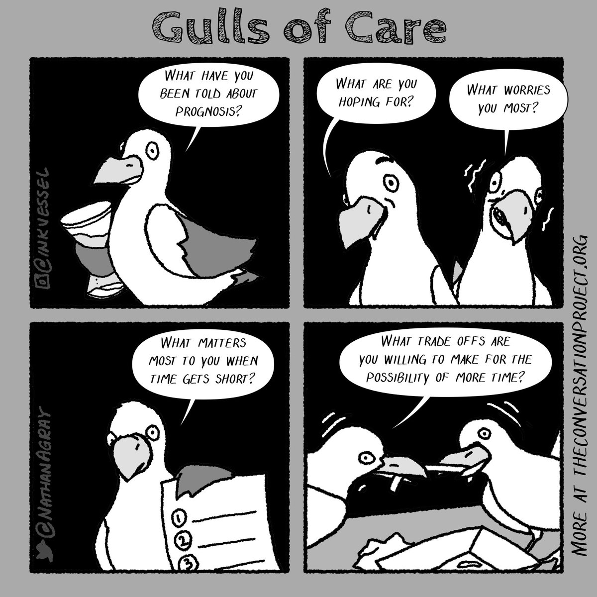 Re-share for National Health Care Decision Day… My apologies to both humans and birds for the bad “gulls” pun. #NHDD
