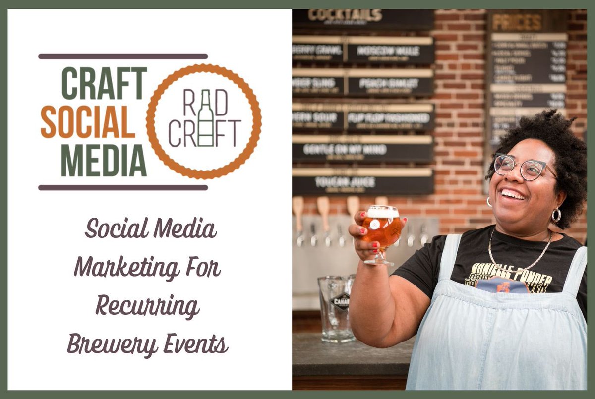 Join us on May 10 for our first #CraftSocialMedia workshop of 2024! This one’s for the DIY #brewery marketer looking to spruce up #socialmediamarketing for recurring events. Get registered- radcraft-667334.square.site/product/craft-…