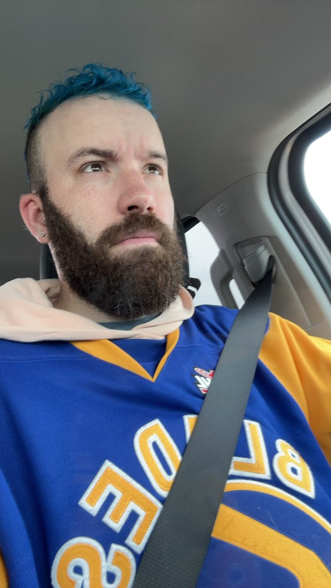 Off to Red Deer to cheer on @BladesHockey! Let’s Go Blades! (No I’m not driving btw)