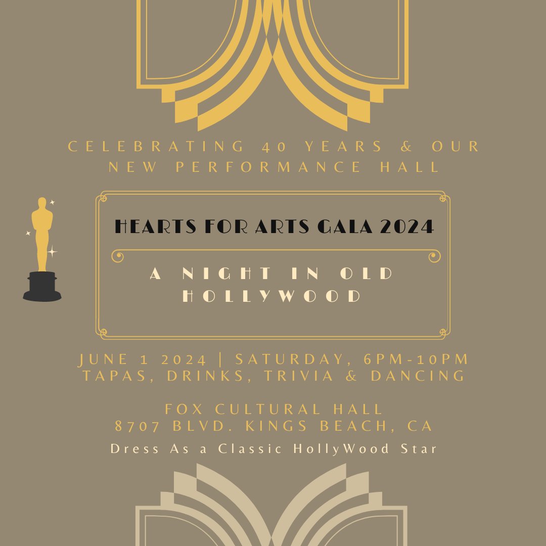 FoxCulturalHall's tweet photo. Fox Cultural Hall is celebrating its 40th year anniversary as a non-profit serving our community &amp; schools with amazing art, music, and arts education. 

We’re inviting the community to join us for an evening of Old Hollywood glam! Tickets available here: https://t.co/nZ9oZ6ALCi https://t.co/XuwRV3nu06