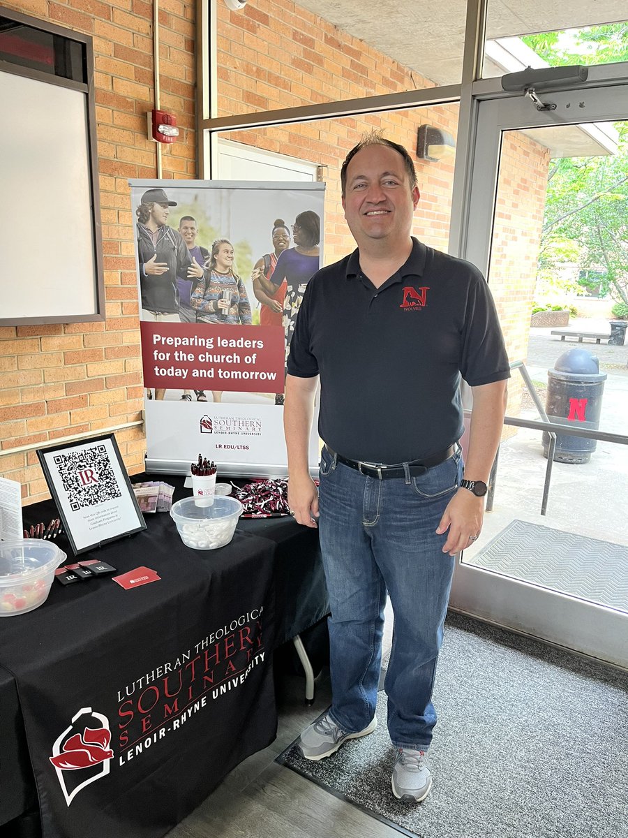 We had a wonderful time with the @WolvesNministry at our sister school #NewberryCollege on their lovely campus today! Pastor Dave Coffman is all ready to join us for #AlumniDay Thursday APRIL 18!