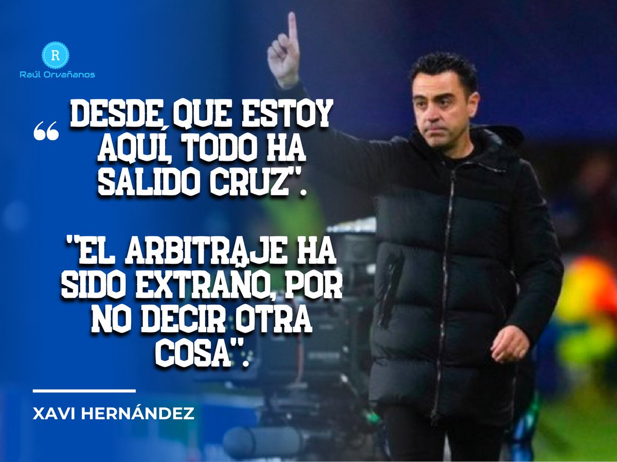 El 'arbitraje ha sido extraño' 🤨 🗣️ Xavi.