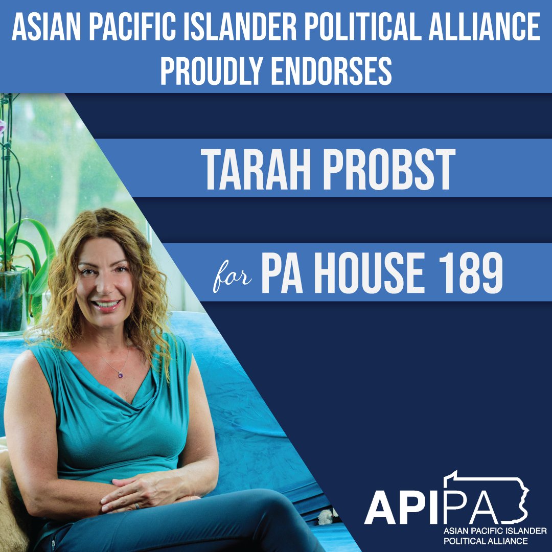 I am thrilled to announce the endorsement from the Asian Pacific Islander Political Alliance. I will always be an advocate for our communities and fight for the diverse groups that make up our Commonwealth. @apipennsylvania