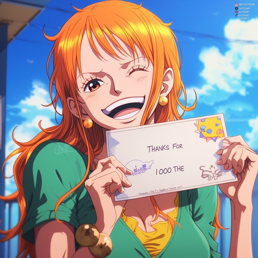 Thanks for the 1000 followers😌

#AIart #AIグラビア #AI美女 #AIArtwork #jayy2slnt #aicartoon #dopecartoons #litcartoon #AnimeArt #animefanart #anime #nami #ONEPIECE1112 #ONEPIECE