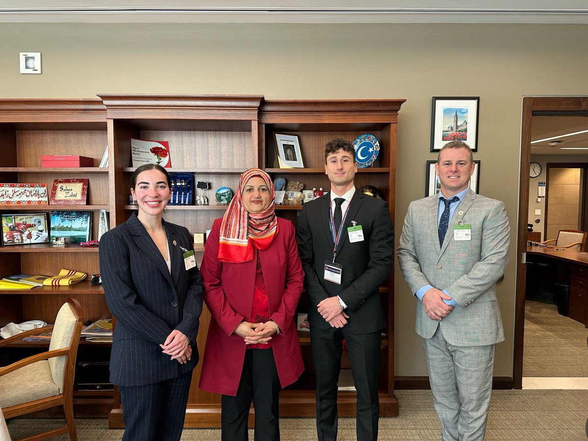 Thank you to @SalmaZahid15 for taking the time to meet with our GR committee to talk about how to make it safer for firefighters across the country.