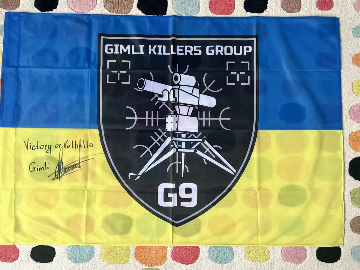 🐝 GIMLI Raffle! 🐝 $2/ticket or 3/$5 (US) 🐝 Win a signed flag 🐝 5 ground control FPVs needed for GIMLI Killers Group. 🎯 $1O, 394.20 USD. 🐝 Deadline: April 21 9PM EST. 🅿️🅿️: Kozlovsergey30081985@gmail.com Add screenshot here or dm. * no comments on 🅿️🅿️ 🙏🏼