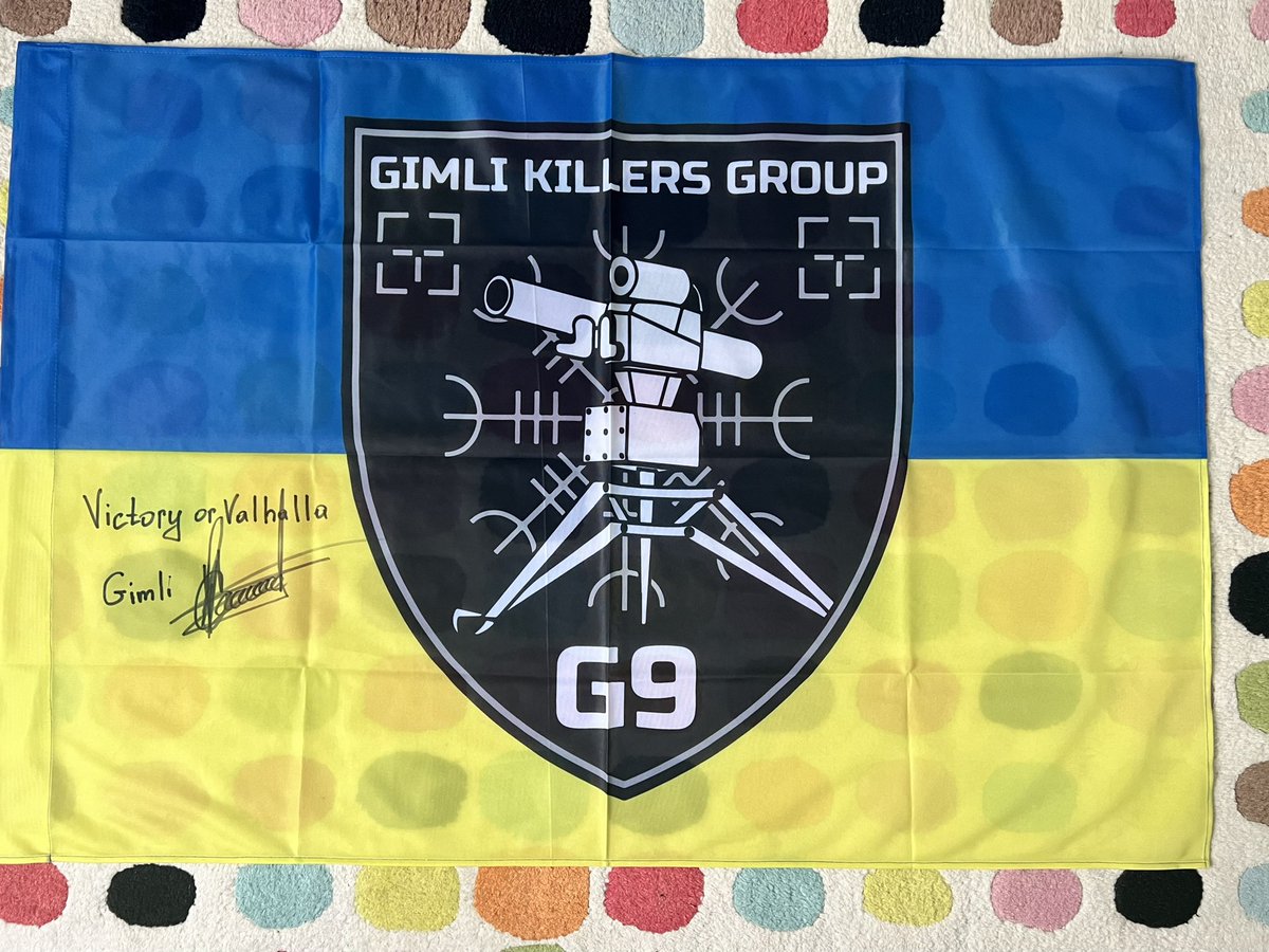🐝 GIMLI Raffle!  

🐝 $2/ticket or 3/$5 (US)

🐝 Win a signed flag 

🐝 5 ground control FPVs needed for GIMLI Killers Group. 

🎯 $1O, 394.20 USD. 

🐝 Deadline: April 21 9PM EST. 

🅿️🅿️: 
Kozlovsergey30081985@gmail.com

Add screenshot here or dm. 

* no comments on 🅿️🅿️ 🙏🏼
