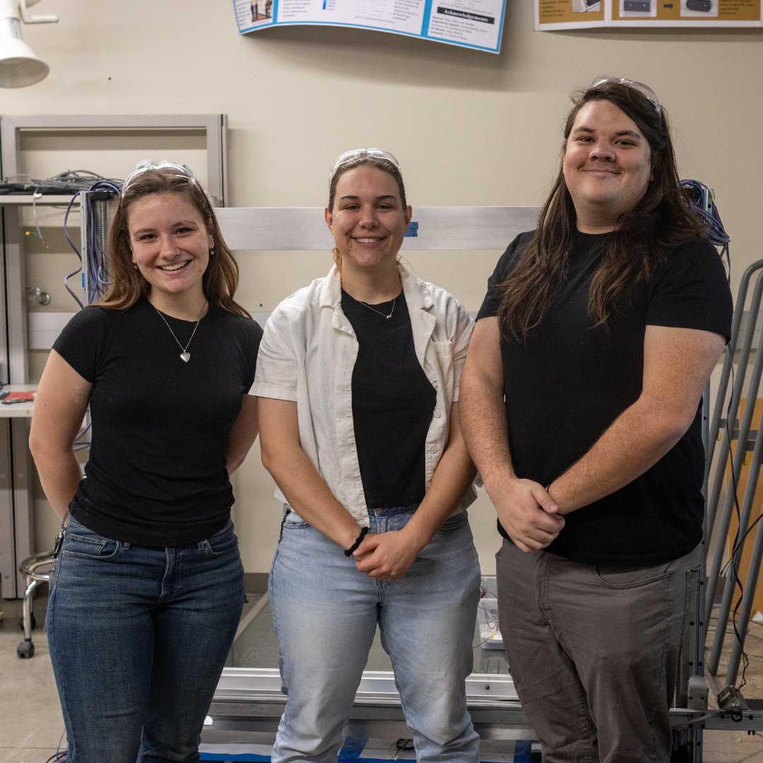 M2.01 Maggie Morton, Brandon McLaughlin, and Olivia Renner are restoring and enhancing a large format 3D printer to the Ingram Makerspace to enrich the learning environment of the Ingram School of Engineering. #txstseniordesign #txstengineering #txstnext