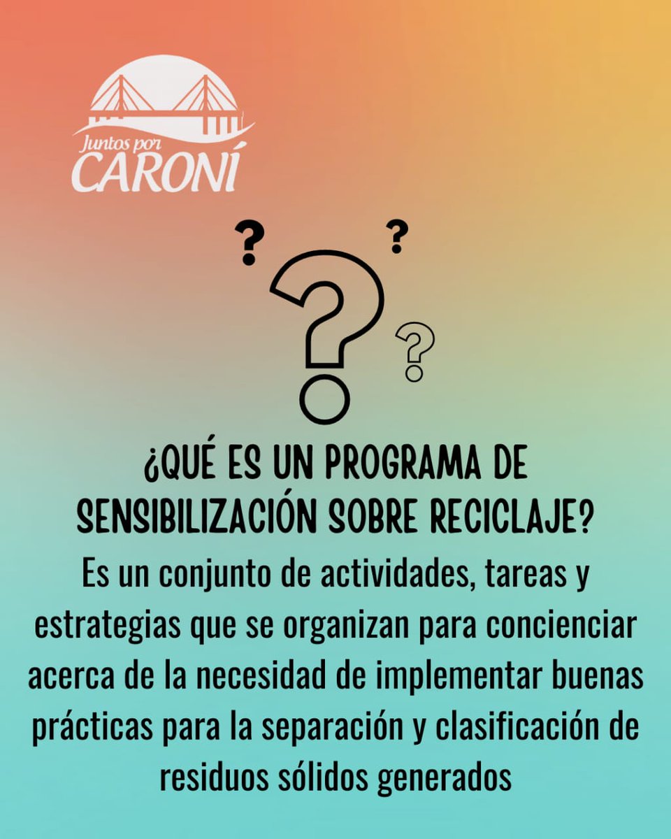 juntosporcaroni's tweet photo. Te contamos un poco más acerca de nuestro ❮PROGRAMA DE SENSIBILIZACIÓN SOBRE RECICLAJE EN LA ESCUELA❯

#cuidaelambiente #separatusresiduos🗑️♻️ #papelycarton #plastico #aluminio  #vidrio #parteselectricas #parteselectronicas https://t.co/LgqxLoq2Wi