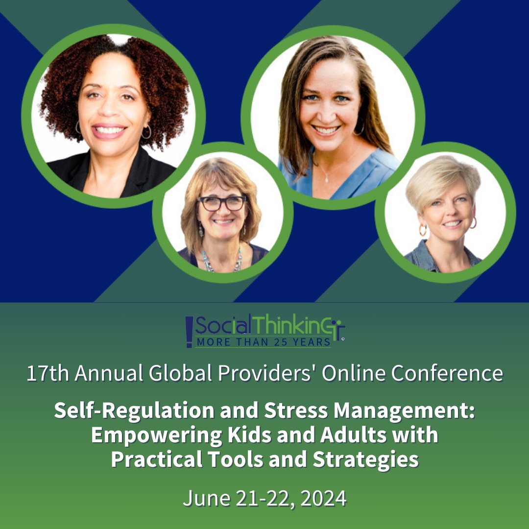 Join us for the 17th Annual Global Providers' Online Conference! Learn from keynote speakers Dr. Tracey Marks <a href="/traceymarksmd/">Dr. Tracey Marks</a>, Michelle Garcia Winner, Leah Kuypers of <a href="/ZonesOfReg/">Zones of Regulation</a>, &amp; Dr. Pamela Crooke. Streaming June 21 - 22, 2024. Register now bit.ly/3W2kH1P