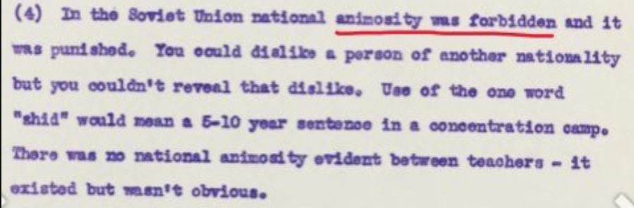 As Lenin (1922) said, 1-3/ “if only in trifles”; “the slightest rudeness”; “even if it be through carelessness”; “even in the form of a joke”; you can’t have “sensitive”minorities “offended”. Today it is a 3-day suspension, 4/ under Stalin it was up to 10 years in the GULag.