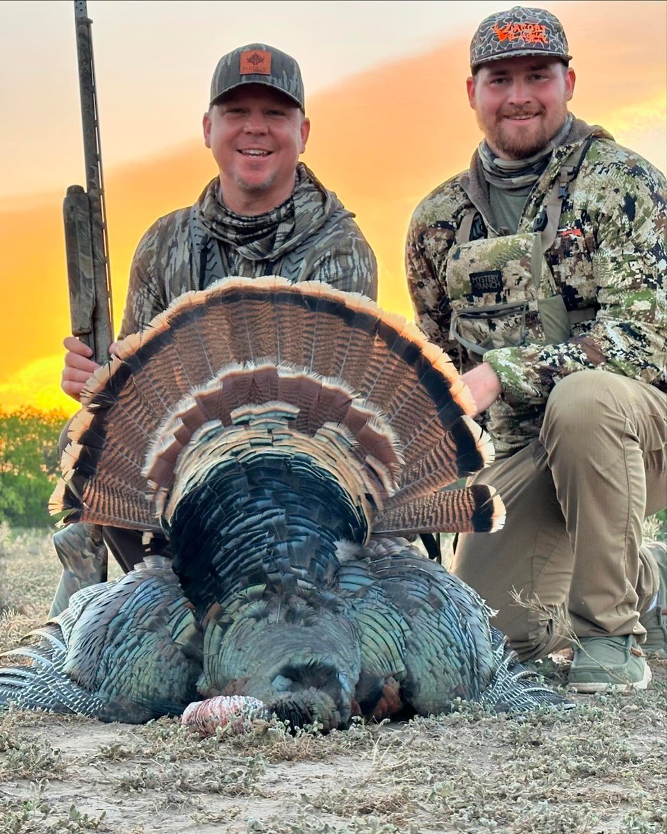 Blessed beyond measure. Big thanks again to Colby and @tooutfitters for putting me on the birds. To beat it all, I got him with the ole trusty 870 express iron sights at 57 yards.