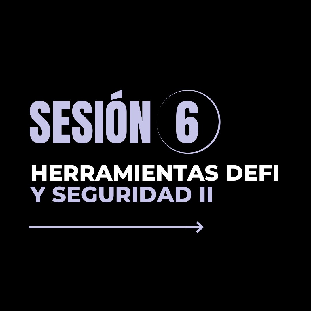 DefinomicsLabs's tweet photo. Acompañamos en nuestra última sesión del #DefiBootcamp que hemos diseñado con @cryptoconexion🥹
👉 En esta última sesión estaremos conversando sobre las herramientas que te permitirán cuidar tu seguridad en DeFi.
Y para cerrar este bootcamp, contaremos con una invitada especial, nos estará acompañando @incakolitazero para contarnos más sobre @givepraise 🫶
👉 Te esperamos hoy a las 18:00 🇲🇽 / 19:00 hrs 🇵🇪🇨🇴 / 21:00 🇦🇷