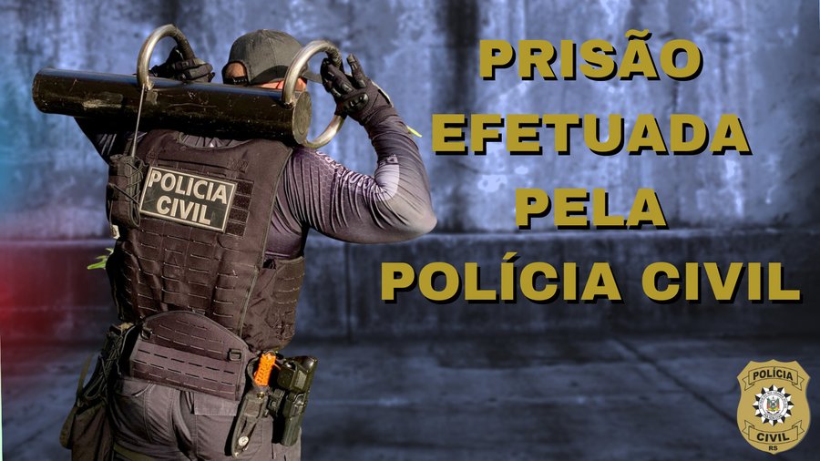 policiacivilrs's tweet photo. Polícia Civil prende indivíduo de 31 anos por estupro de vulnerável, em cumprimento de mandado de prisão definitiva na capital. #DPGV https://t.co/OHUIOXC4uQ