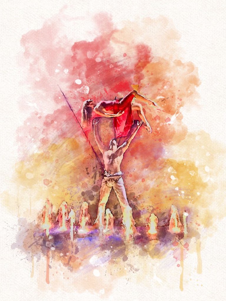 NickWeirShowbiz's tweet photo. “Love Story”, from #AquaAction, on #IconoftheSeas. 

It’s a beautiful piece. 

The world’s first true aerial “pas de deux”. – Custom designed technology allowing two aerial artists to move fully independently, with three degrees of freedom, in three dimensional space. https://t.co/uMKShYrAGf