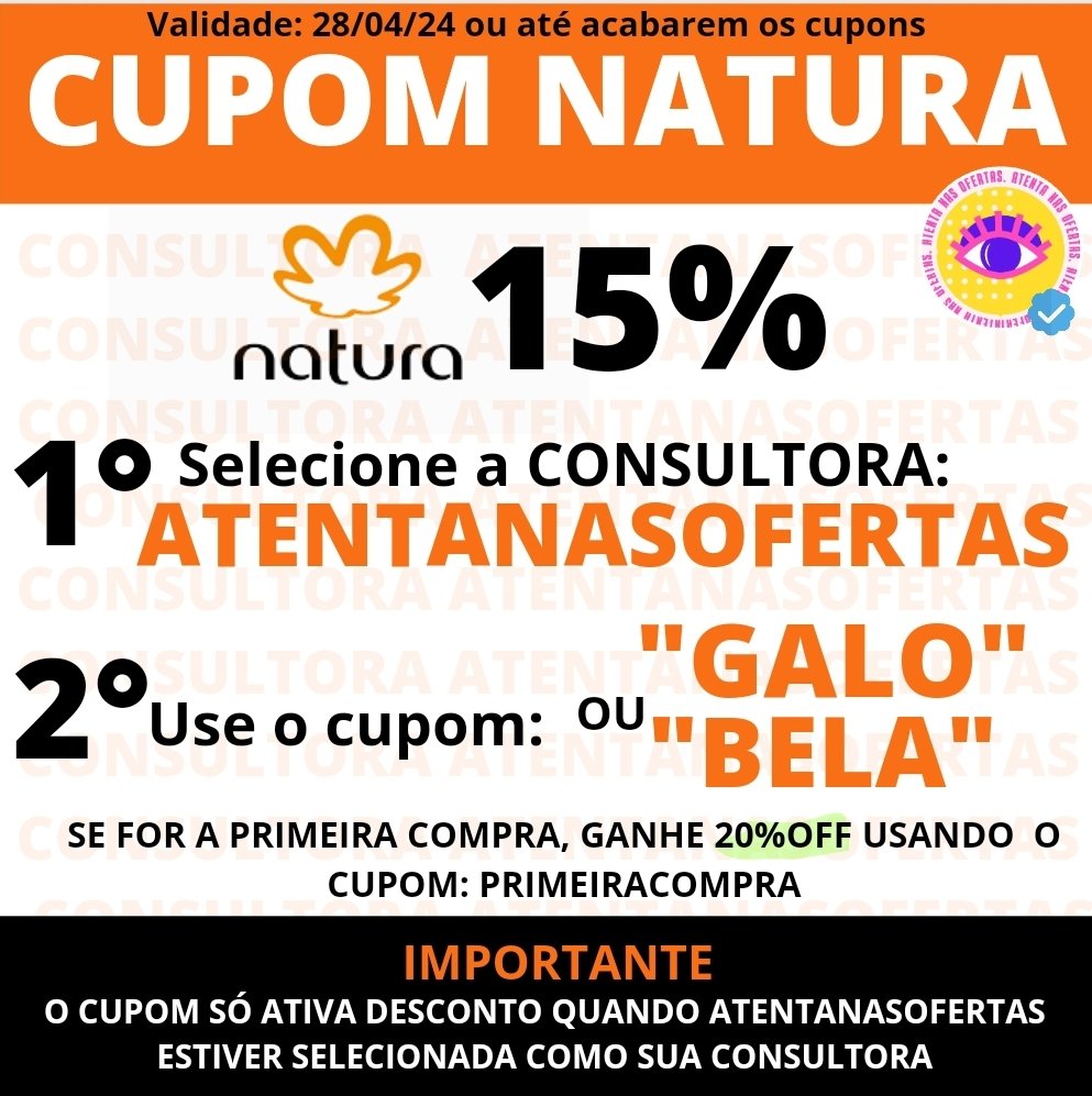 Cupom natura 

 #NoRanchoFundo #bbb24 #renascer #diadasmaes #cupomnatura