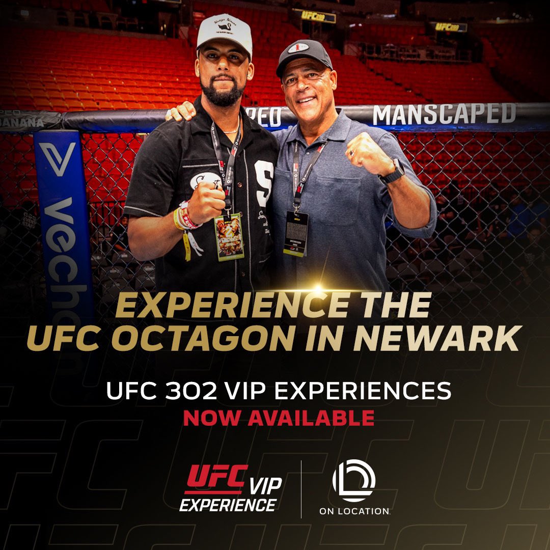 The Garden State becomes the Garden of @ufc championship dreams June 6th 👊 #UFC302

Enjoy this loaded card in all out style with our #UFCVIPExperience! Official ticket packages ON SALE NOW 🔥 tinyurl.com/8dym4rps

#UFC | #OnlyWithOnLocation