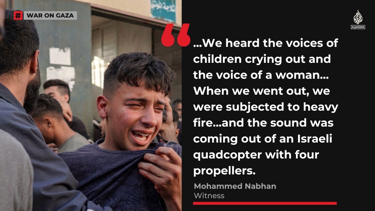 Palestinian residents in the area allege Israeli forces are using recordings of children crying to lure and target civilians, as shown in a verified video by Al Jazeera from Gaza's Nuseirat refugee camp. 🔴 LIVE updates: aje.io/v2f5zy