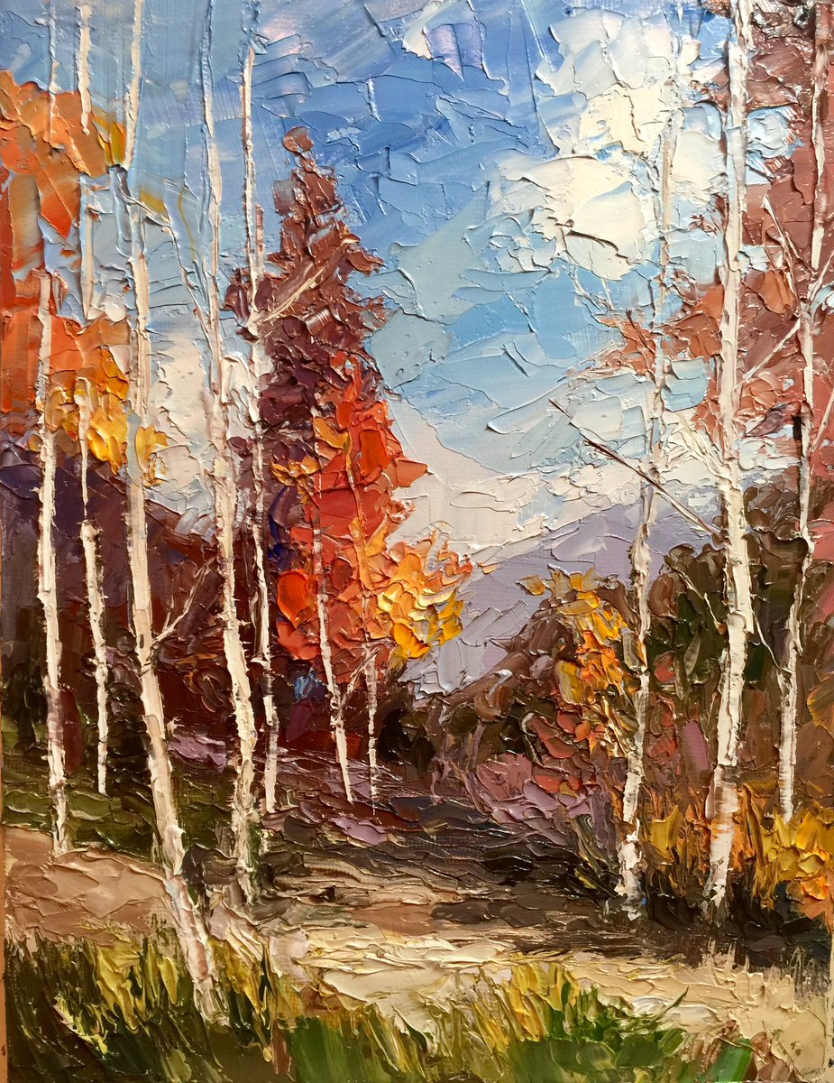 “Cool Change”8x10 palette kinfe oil painting by Peggy Ann Thompson #art #artwork #ArtistOnTwitter #artist #painting #fineart #impressionism #oilpainting peggyannthompson.net