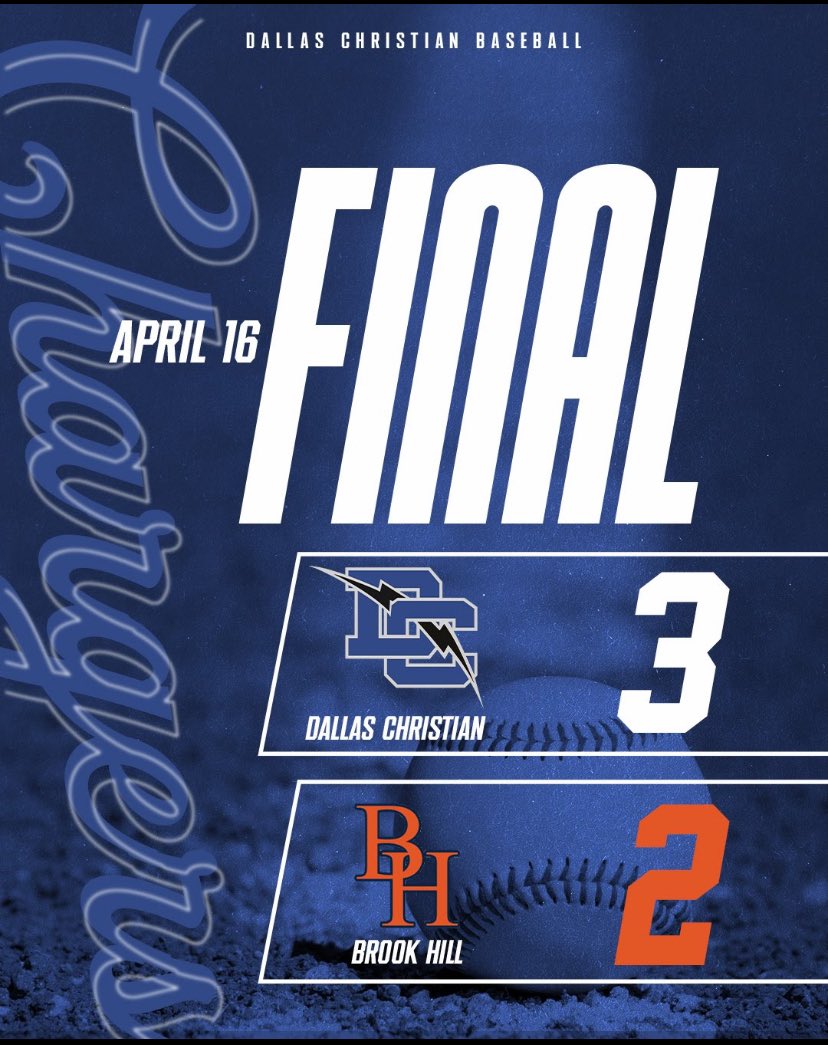 Great team win and great last home district game for our seniors. Hoffman pitched a 2 hitter and led the offense with 2 hits. Final district game will be Friday at Brook Hill before the playoffs.