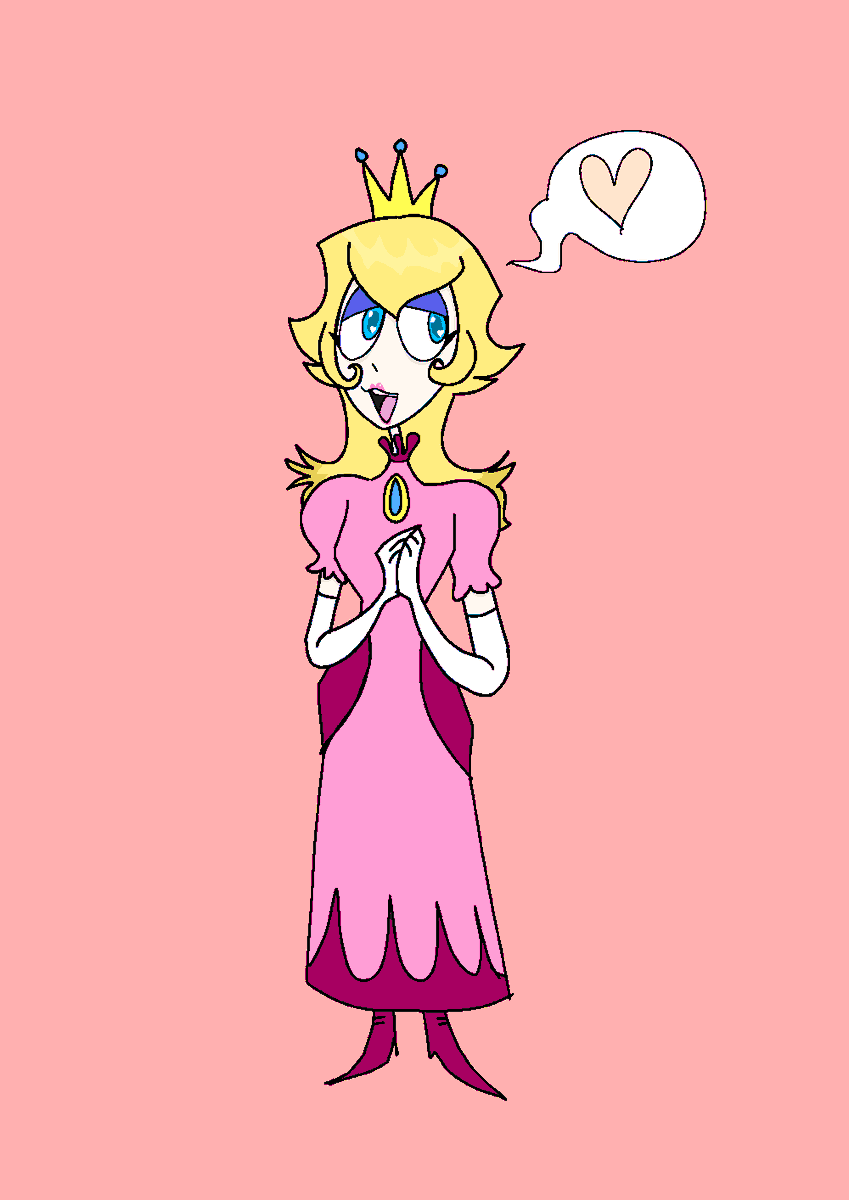 I beat that Peach game, and had to draw my own take on her