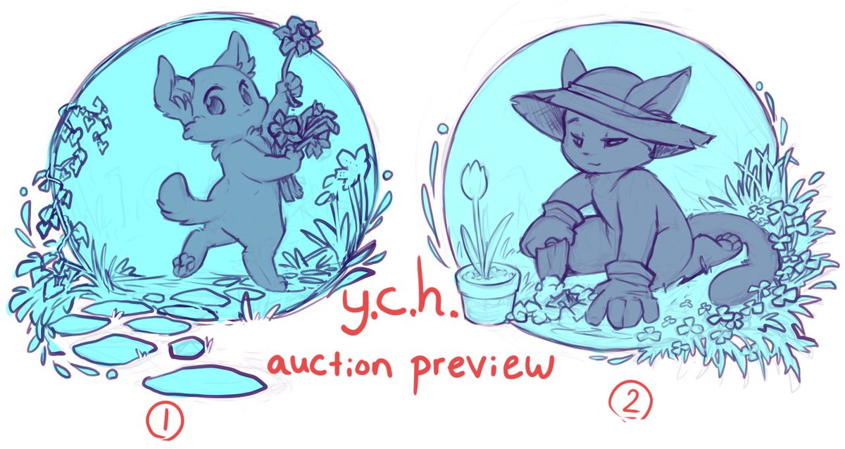 vulpix3337's tweet photo. Preview of 2 YCH i plan to post by this time tomorrow on FA https://t.co/k9cbwyphsu