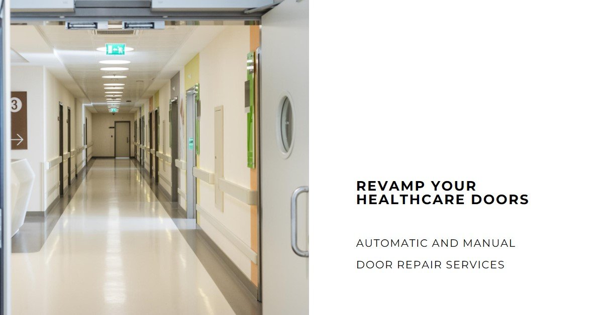Ensuring seamless access to healthcare with our top-notch Automatic and Manual door repair services 🏥🔧 #HealthCareFacilities #DoorRepair