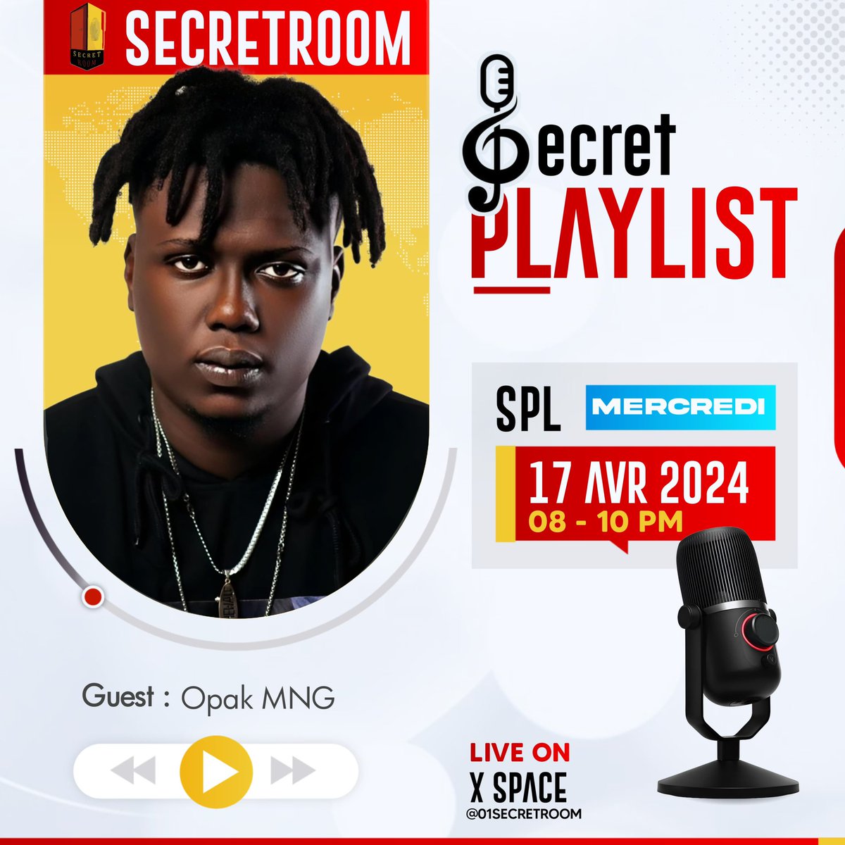 01SecretRoom's tweet image. Ou konn tande l kap rap pa vre? Ou konn wè l nan video, ou konn tande l nan kas ou.

Ebyen pa rate opòtinite vin dekouvri plis sou lavi jèn rapè a nan tout mizik ki te make lavi l. 

Randevou kase pou mercredi sa a menm depi l fè 8 è pou bout 10 zè nan lanwit.

Cc:…
