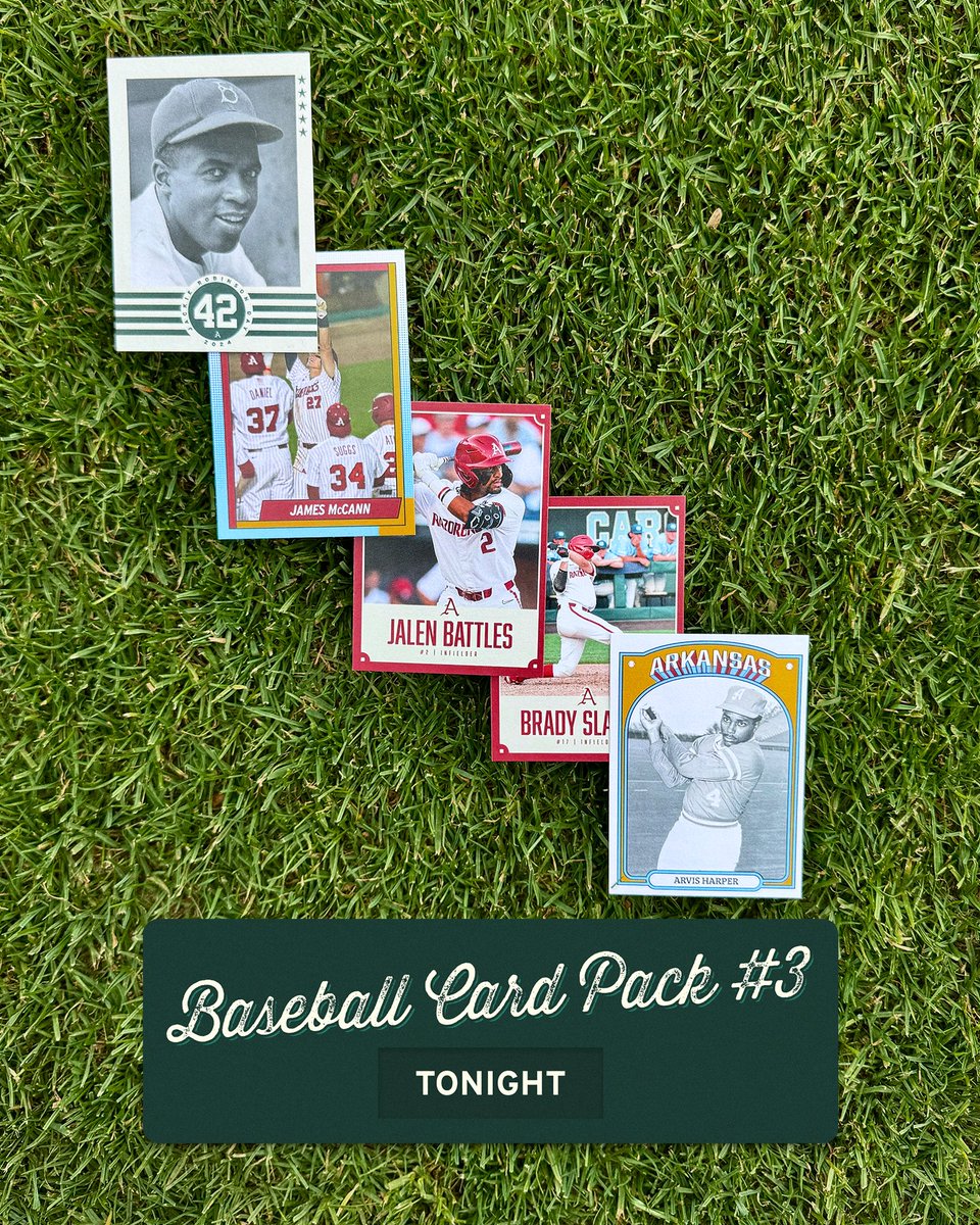 GREAT night for baseball and our 3rd Baseball Card Pack giveaway of the season. Grab some at the promo booth tonight while supplies last – See you at the ballpark!
