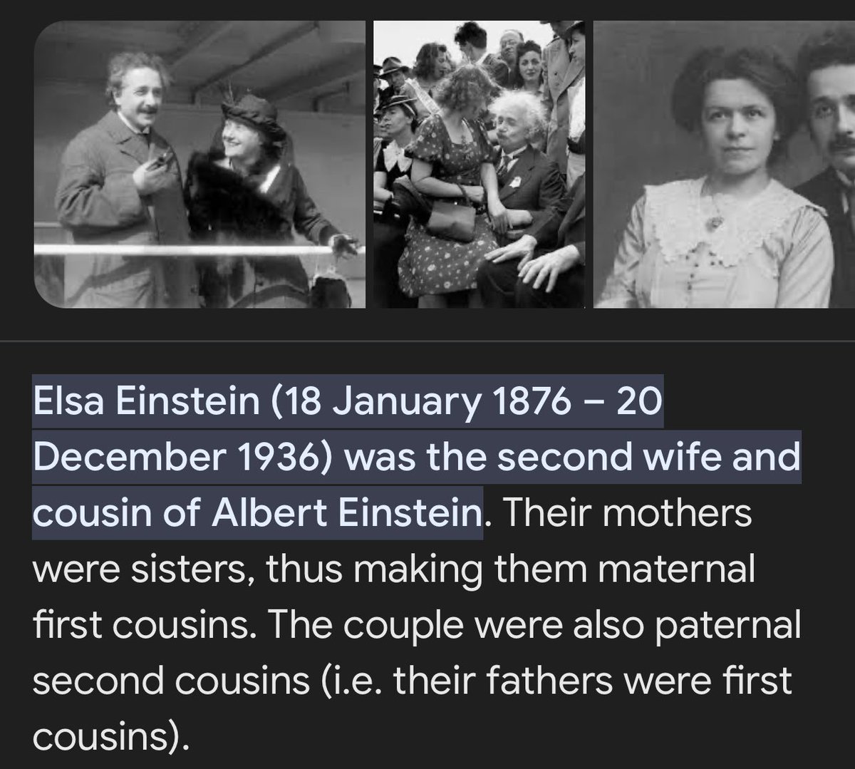 I wonder how many people in the general public know… Both Charles Darwin and Albert Einstein married their cousins. 🤔