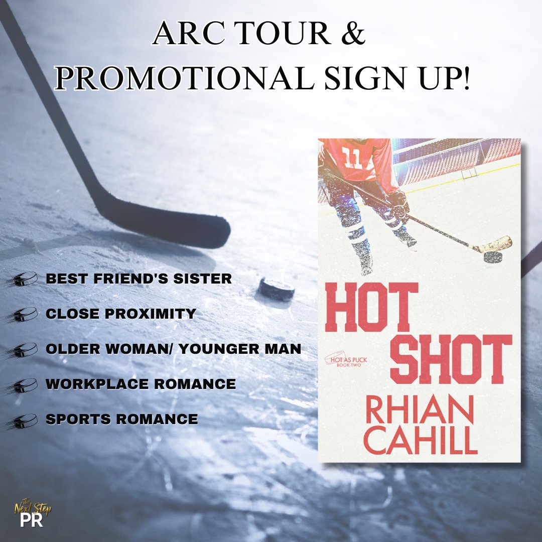 𝐍𝐄𝐖 𝐒𝐈𝐆𝐍 𝐔𝐏 𝐅𝐑𝐎𝐌 𝐑𝐇𝐈𝐀𝐍 𝐂𝐀𝐇𝐈𝐋𝐋!
#HotShot by @RhianCahill
Genre: #SportsRomance
Releasing 5.1
#SignUp  bit.ly/HotShotRelease…
#HostedBy @TheNextStepPR
Learn more at thenextsteppr.com