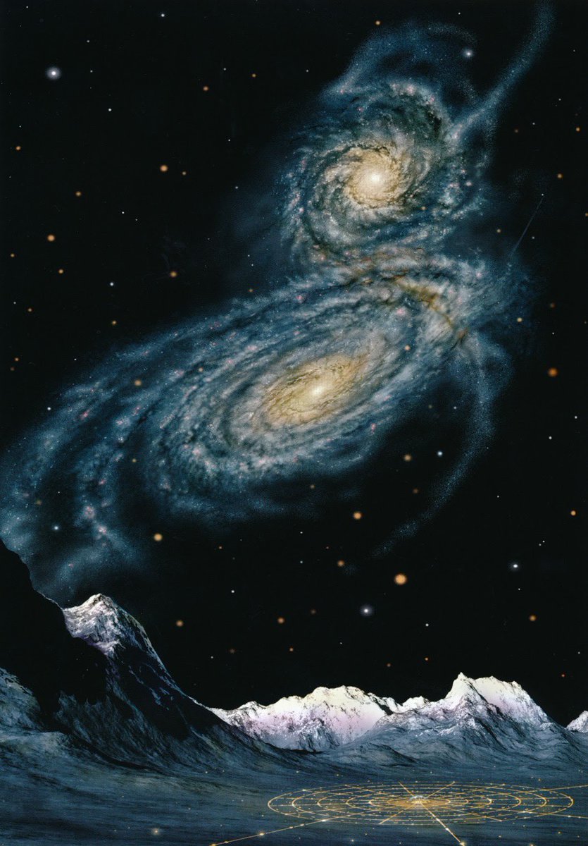 Art by David A Hardy from Futures: 50 Years in Space The Challenge of the Stars (2004)