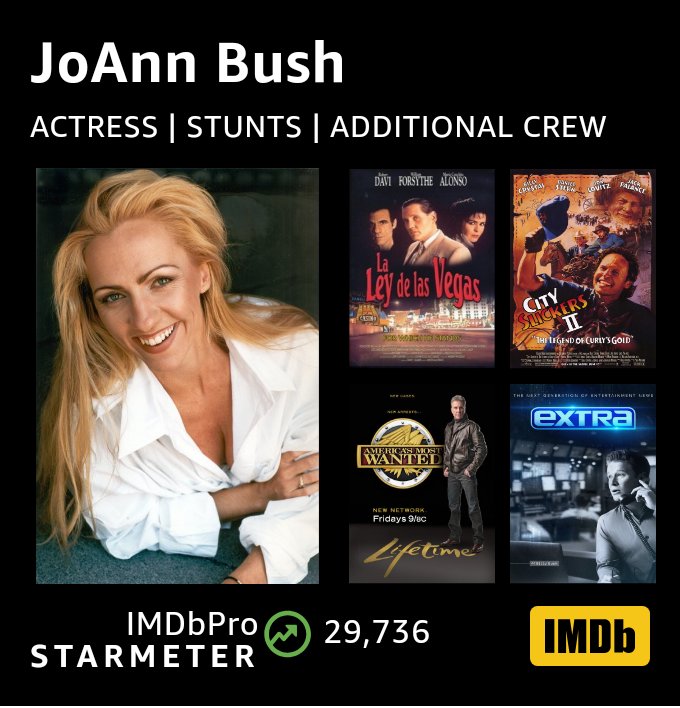 Haha, Always #Fun to Check Out my #IMDb 🎬 Page! 😂

Imdb.me/joannbush

#GoodTimes 🎉 were had, especially on some of those #BMovies 🎬, filmed in #Vegas 🌵! 😝 haha 🤣

📸: #JamminJo / #JoAnnBush 2024

#LosAngeles #CA #LAActor #SAGAFTRAMember #Actress #Model #Influencer