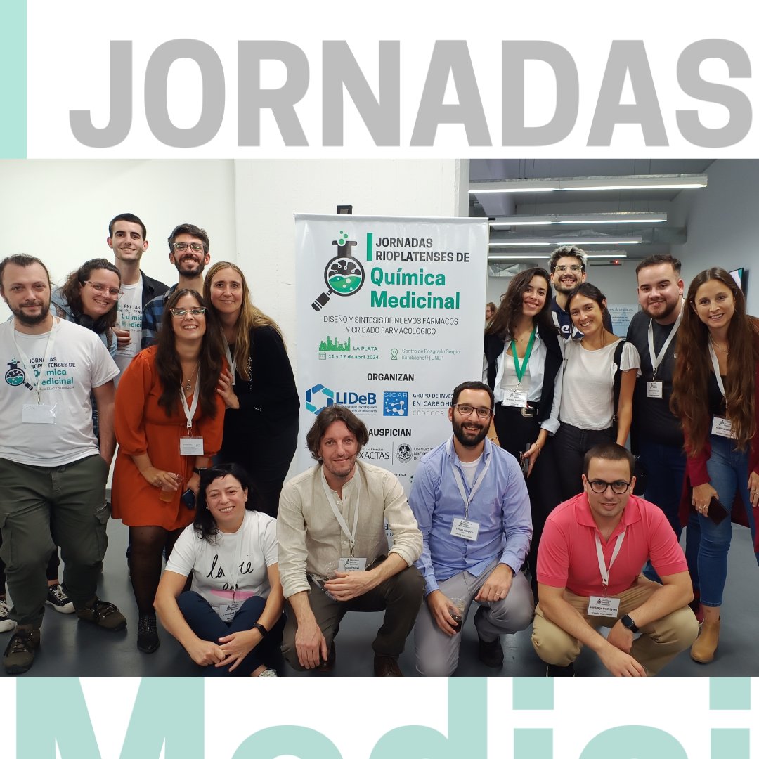 🩵🤟 El LIDeB presente en las  <a href="/jornadasqm/">I Jornadas Rioplatenses de Química Medicinal</a> 
Además de formar parte del Comité Organizador de las Jornadas presentamos algunos de nuestros resultados de diferentes proyectos de investigación que realizamos en el lab!!! 😊