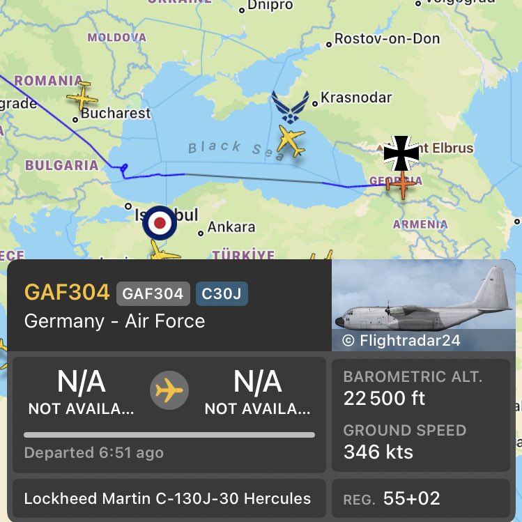 🇩🇪 German Air Force today:

A400M to Jordan 🇯🇴(Gaza Airdrop)
A400M to Georgia 🇬🇪 
A400M to Pafos, Cyprus 🇨🇾(Israel weaponry delivery)