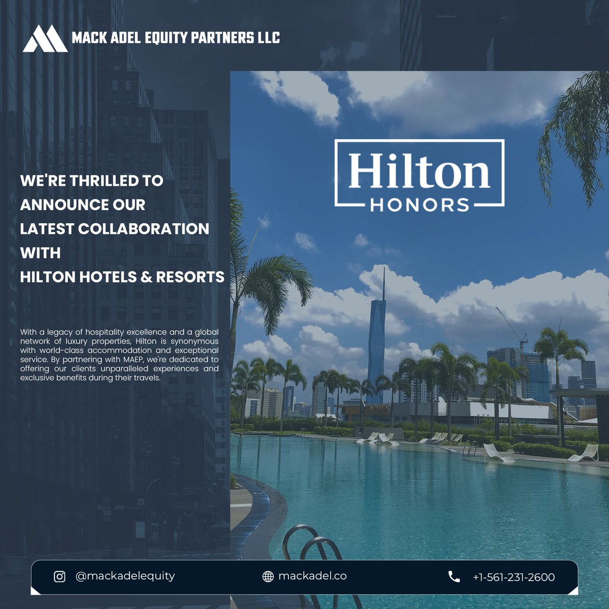 Mackadelpep's tweet photo. We're delighted to unveil an exciting new collaboration between MAEP and Hilton Honors! This partnership marks a significant milestone in our mission to elevate travel experiences and deliver exceptional value to our esteemed clients. ⬇️⬇️🔗🔗
https://t.co/Cix7LmU26p
#MAEP🌐 https://t.co/Fo4mNCTD1R