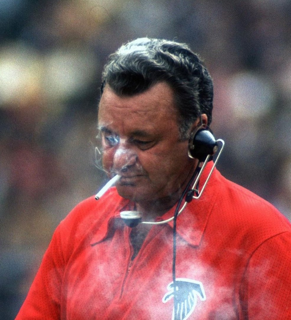 Fred Biletnikoff used to light up the cigarettes all the time on the  Raiders sidelines when he was the WR coach