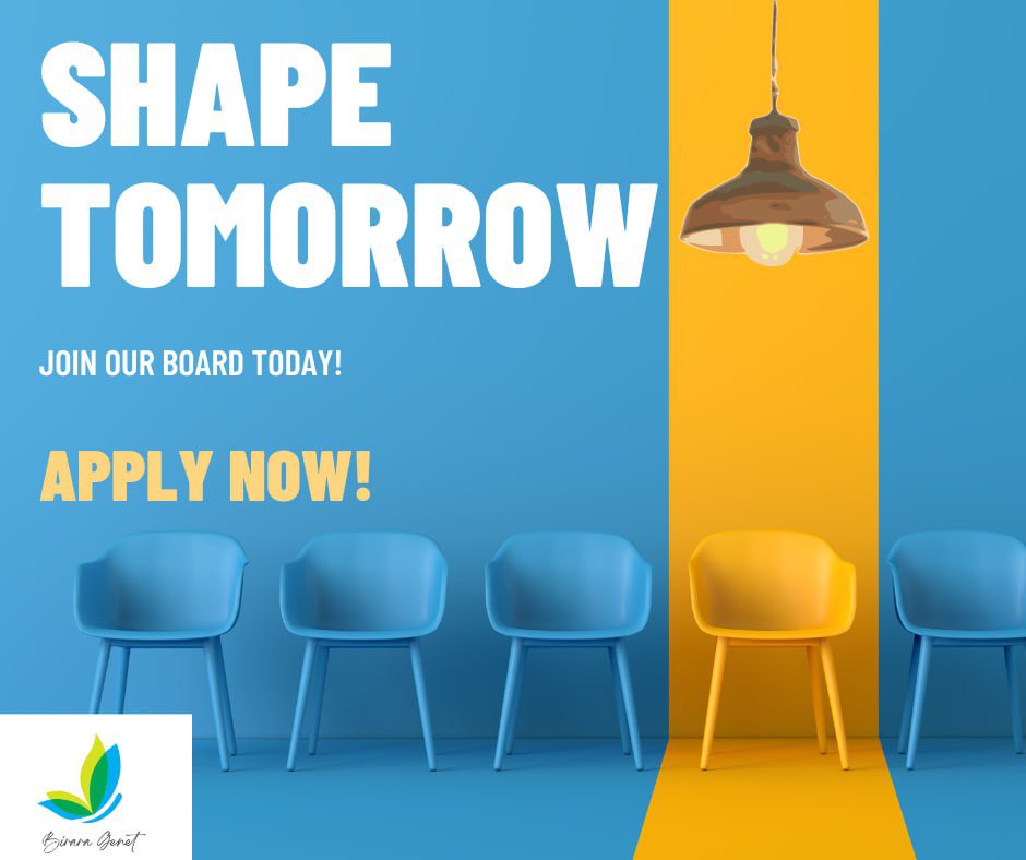 BiraraGenet's tweet photo. #CalltoApply We’re looking for visionary leaders to join our Board of Directors! If you’re passionate about making a difference and want to help steer our future, we’d love to hear from you. We are looking for individuals who can help us with: https://t.co/GKTdmgibSw