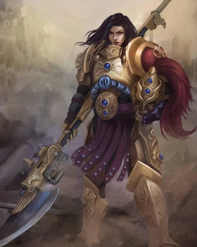 By the way: #FemaleCustodes for the win
 #warhammer40k #warhammer40000