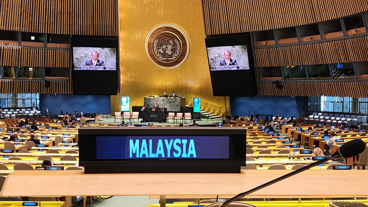 YBhg. Dato' Roslan Tan Sri Abdul Rahman, Sec-Gen MOTAC delivered the country statement at the High-Level Thematic Event on Tourism 78th Session of the UN General Assembly Sustainability Week Click facebook.com/share/p/iS9ao9… #MyMOTAC #MalaysiaTrulyAsia #MySeniBudaya #MalaysiaMADANI