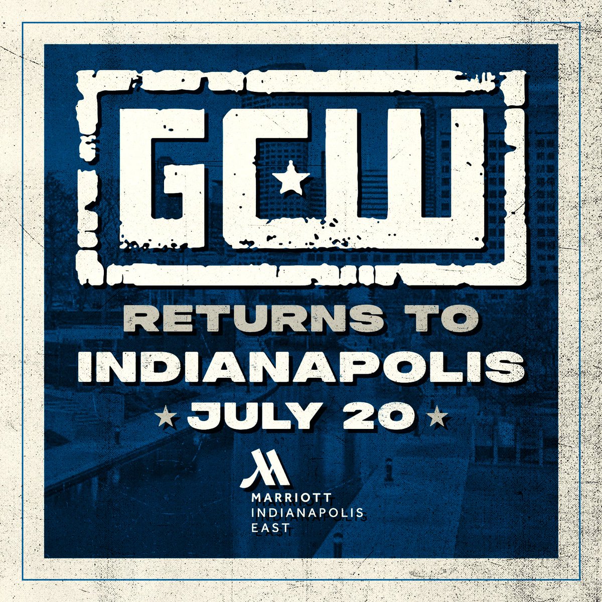 *SAVE THE DATE* GCW returns to INDIANAPOLIS on Saturday, July 20th! Tickets and additional info coming soon... Watch LIVE on @FiteTV+